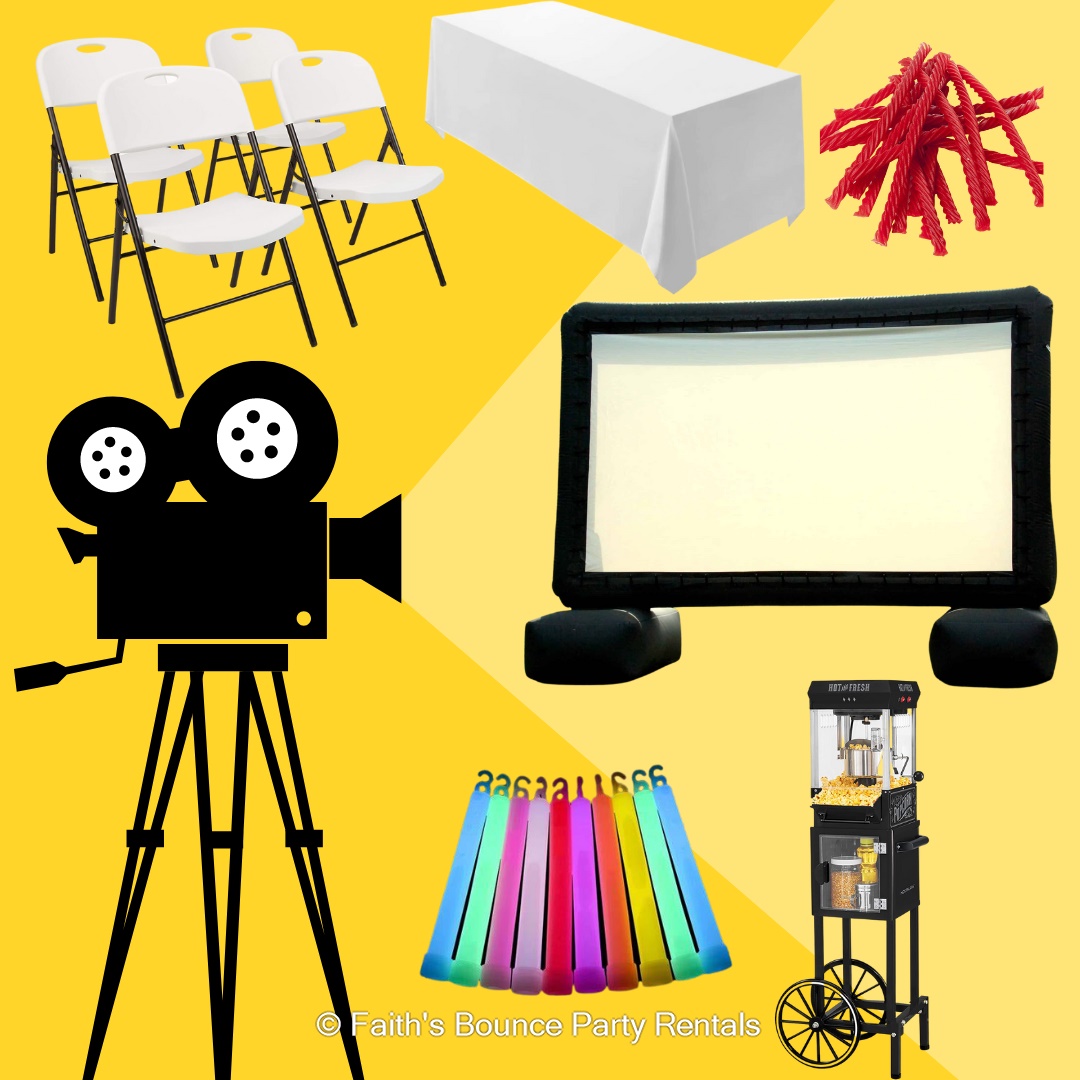 Faith's Movie Night Package Best Hire service in WA Faith's Bounce